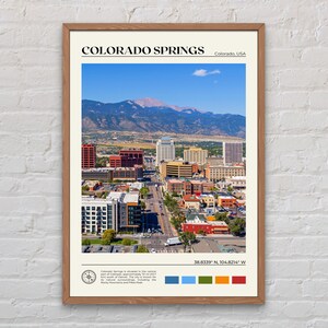 Vraie photo, impression Colorado Springs, Art Colorado Springs, affiche Colorado Springs, Photo Colorado Springs, déco Colorado Springs