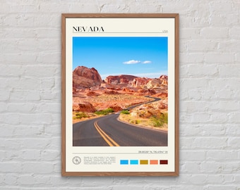 Real Photo, Nevada Print, Nevada Wall Art, Nevada Poster, Nevada Photo, Nevada Poster Print, Nevada Wall Decor, United States Poster