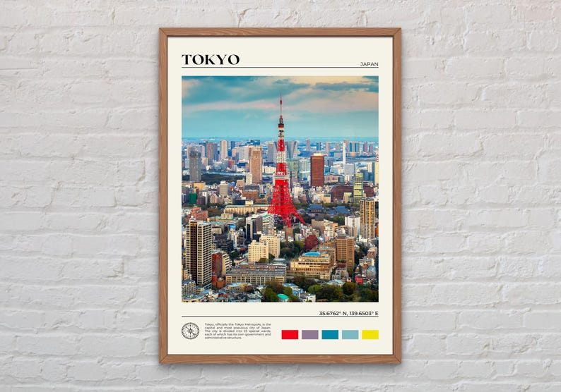Real Photo, Tokyo Print, Tokyo Wall Art, Tokyo Poster, Tokyo Photo, Tokyo Poster Print, Tokyo Wall Decor, Japan Poster Print, Asia image 1