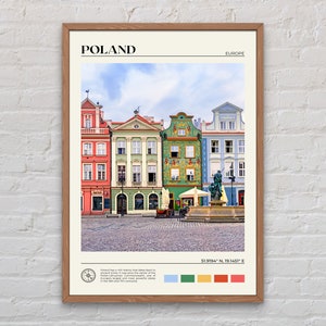 Foto real, impressão da Polônia, arte de parede da Polônia, pôster da Polônia, foto da Polônia, impressão de pôster da Polônia, decoração de parede da Polônia, pôster de Varsóvia, Europa