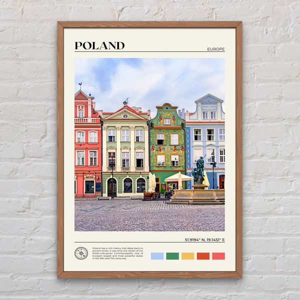 Vraie photo, impression Pologne, art mural Pologne, affiche de la Pologne, photo de la Pologne, impression d'affiche de la Pologne, décoration murale de la Pologne, affiche de Varsovie, Europe