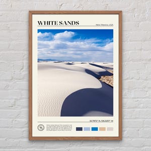 Real Photo, White Sands National Park Print, White Sands Wall Art, White Sands Poster, White Sands Photo, New Mexico Poster, USA