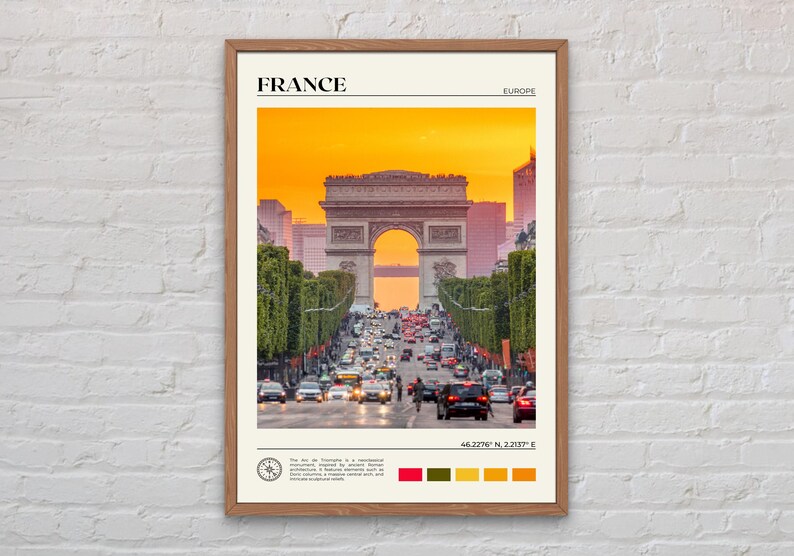 Real Photo, France Print, France Wall Art, France Poster, France Photo, France Poster Print, France Wall Decor, Paris, Europe Print image 1