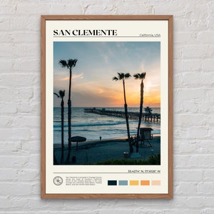 Real Photo, San Clemente Print, San Clemente Wall Art, San Clemente Poster, San Clemente Photo, San Clemente Poster Print, California