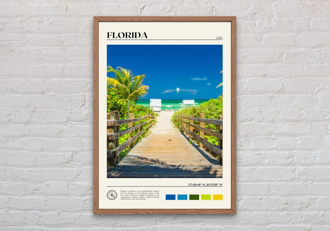 Real Photo, Florida Print, Florida Wall Art, Florida Poster, Florida