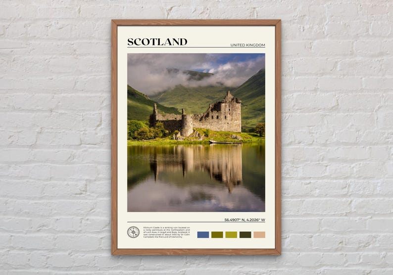 Real Photo, Scotland Print, Scotland Wall Art, Scotland Poster, Scotland Photo, Scotland Poster Print, Scotland Wall Decor, UK Print image 1