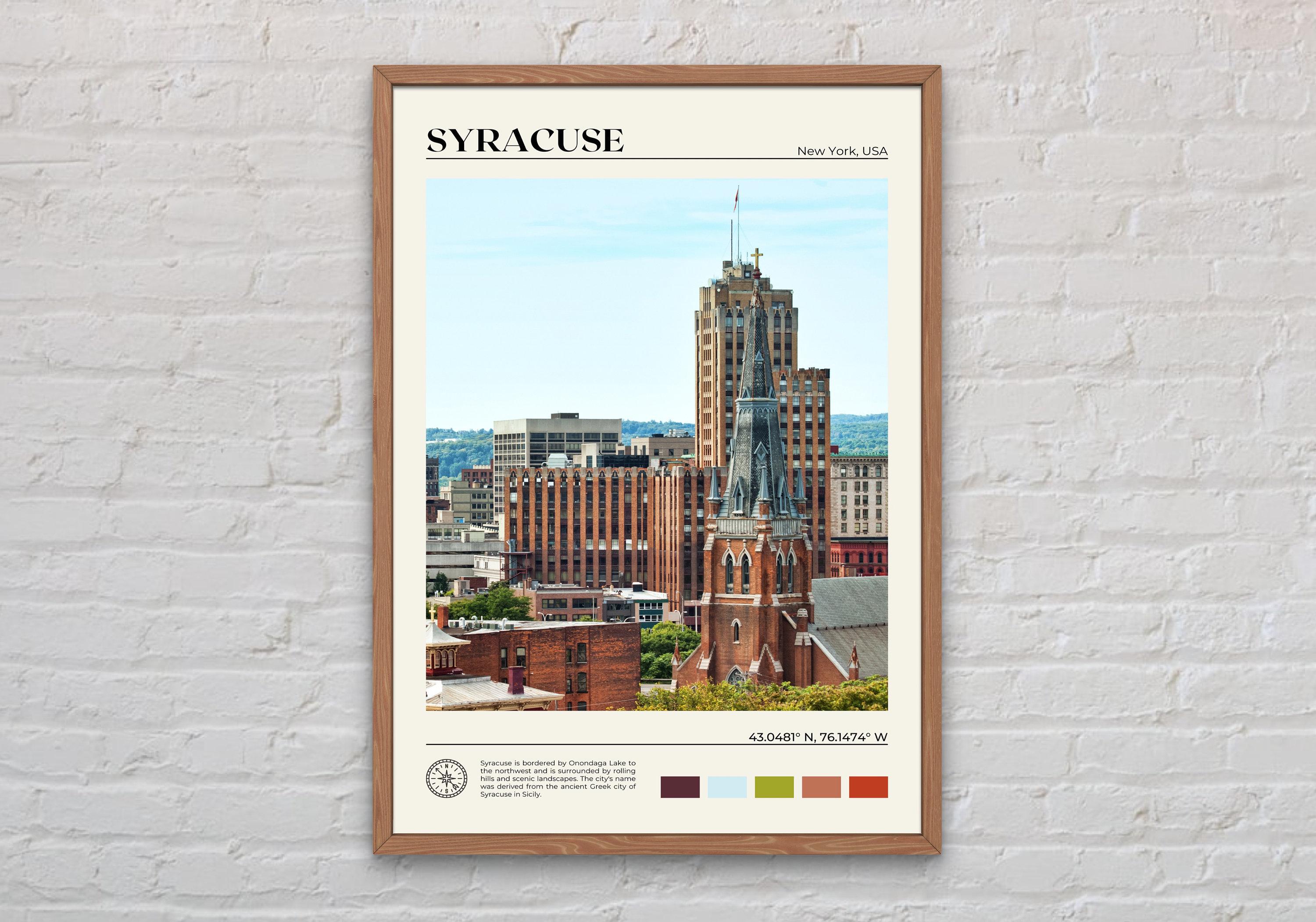 Real Photo, Syracuse Print, Syracuse Wall Art, Syracuse Poster, Syracuse Photo, Syracuse Poster Print, Syracuse Decor, New York Print
