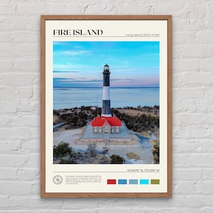 Echtes Foto, Feuerinsel Print, Feuerinsel Wandkunst, Feuerinsel Poster, Feuerinsel Foto, Feuerinsel Wanddekor, New York Poster