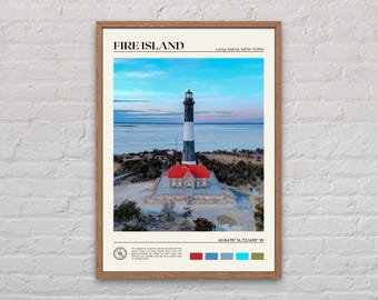 Echtes Foto, Feuerinsel Print, Feuerinsel Wandkunst, Feuerinsel Poster, Feuerinsel Foto, Feuerinsel Wanddekor, New York Poster