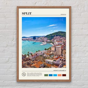 Real Photo, Split Print, Split Wall Art, Split Poster, Split Photo, Split Poster Print, Split Wall Decor, Croatia Poster Print
