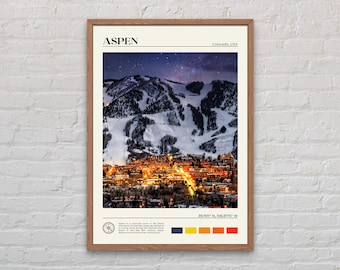Echtes Foto, Aspen Druck, Aspen Wandkunst, Aspen Poster, Aspen Foto, Aspen Poster Druck, Aspen Wand-Dekor, Colorado Poster Druck, USA