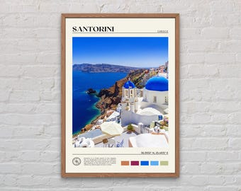 Real Photo, Santorini Print, Santorini Wall Art, Santorini Poster, Santorini Photo, Santorini Poster Print, Santorini Decor, Greece