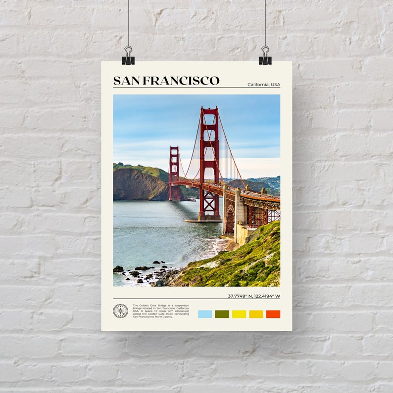 Real Photo, San Francisco Print, San Francisco Wall Art, San Francisco Poster, San Francisco Photo, San Francisco Poster Print, USA image 5