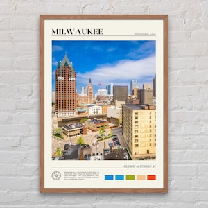 Real Photo, Milwaukee Print, Milwaukee Wall Art, Milwaukee Poster, Milwaukee Photo, Milwaukee Poster Print, Wisconsin Poster Print