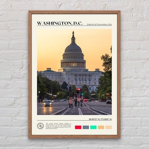 Vraie photo, impression de Washington DC, art mural Washington, affiche de Washington, photo de Washington, impression d'affiche de Washington, déco Washington