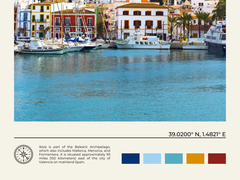 Real Photo, Ibiza Print, Ibiza Wall Art, Ibiza Poster, Ibiza Photo, Ibiza Poster Print, Ibiza Wall Decor, Spain Poster Print, Europe image 6