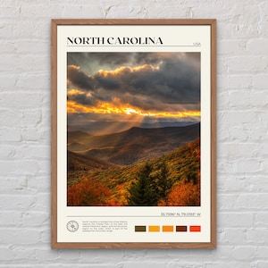 Real Photo, North Carolina Print, North Carolina Wall Art, North Carolina Poster, North Carolina Photo, North Carolina Wall Decor