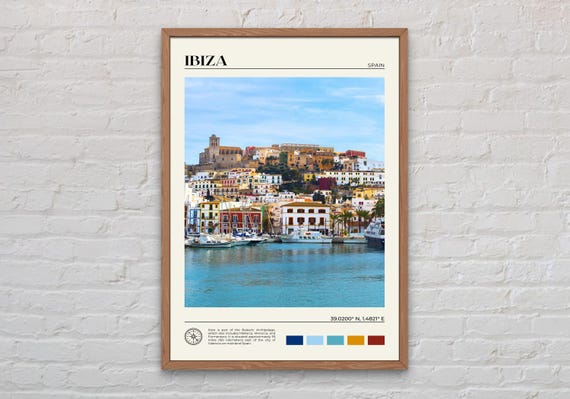 Real Photo, Ibiza Print, Ibiza Wall Art, Ibiza Poster, Ibiza Photo, Ibiza Poster Print, Ibiza Wall Decor, Spain Poster Print, Europe