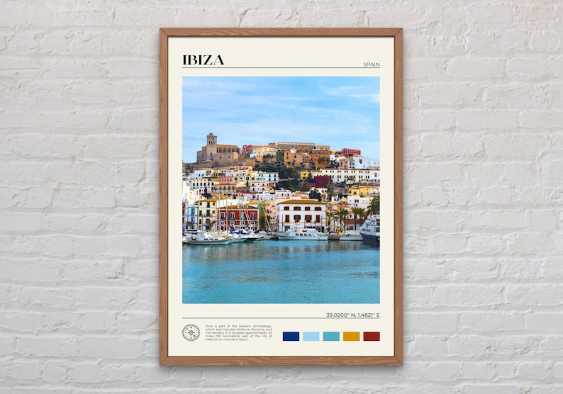 Real Photo, Ibiza Print, Ibiza Wall Art, Ibiza Poster, Ibiza Photo, Ibiza Poster Print, Ibiza Wall Decor, Spain Poster Print, Europe image 1