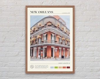 Foto real, Impresión de Nueva Orleans, Arte mural de Nueva Orleans, Póster de Nueva Orleans, Foto de Nueva Orleans, Impresión de póster de Nueva Orleans, Estados Unidos