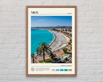 Foto real, Bonita impresión, Bonito arte de pared, Bonito póster, Bonita foto, Bonita impresión de póster, Bonita decoración de pared, Riviera Francesa, Impresión de Francia