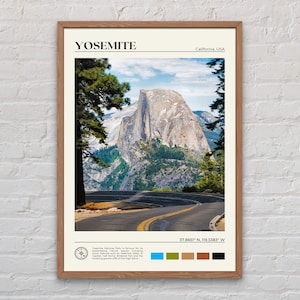 Foto real, impressão de Yosemite, arte de parede de Yosemite, pôster de Yosemite, foto de Yosemite, impressão de pôster de Yosemite, decoração de parede de Yosemite, EUA