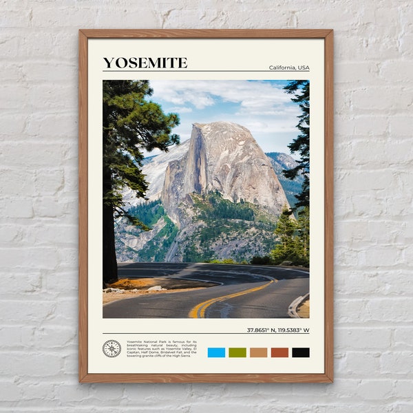 Real Photo, Yosemite Print, Yosemite Wall Art, Yosemite Poster, Yosemite Photo, Yosemite Poster Print, Yosemite Wall Decor, USA