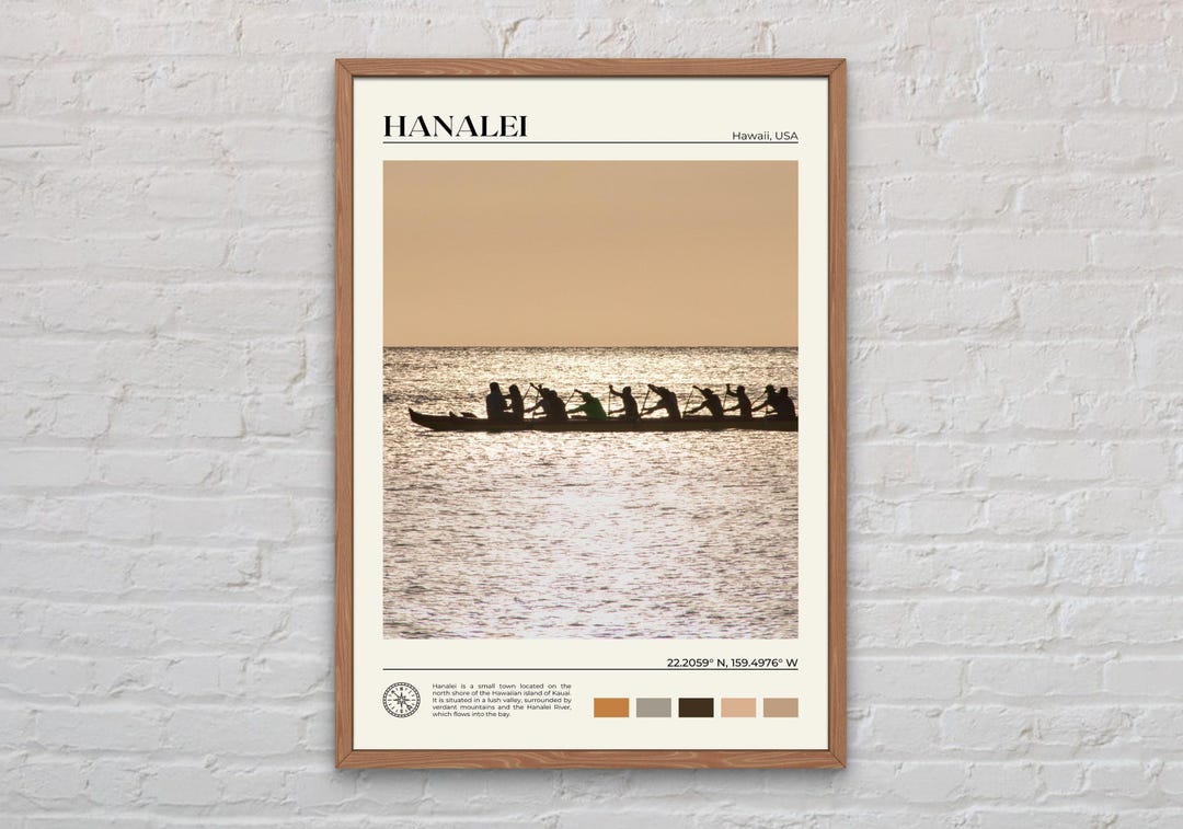 Real Photo, Hanalei Print, Hanalei Wall Art, Hanalei Poster, Hanalei ...