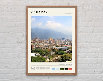 Echtes Foto, Caracas-Druck, Caracas-Wandkunst, Caracas-Plakat, Caracas-Foto, Caracas-Druck, Caracas-Wanddekor, Venezuela-Druck