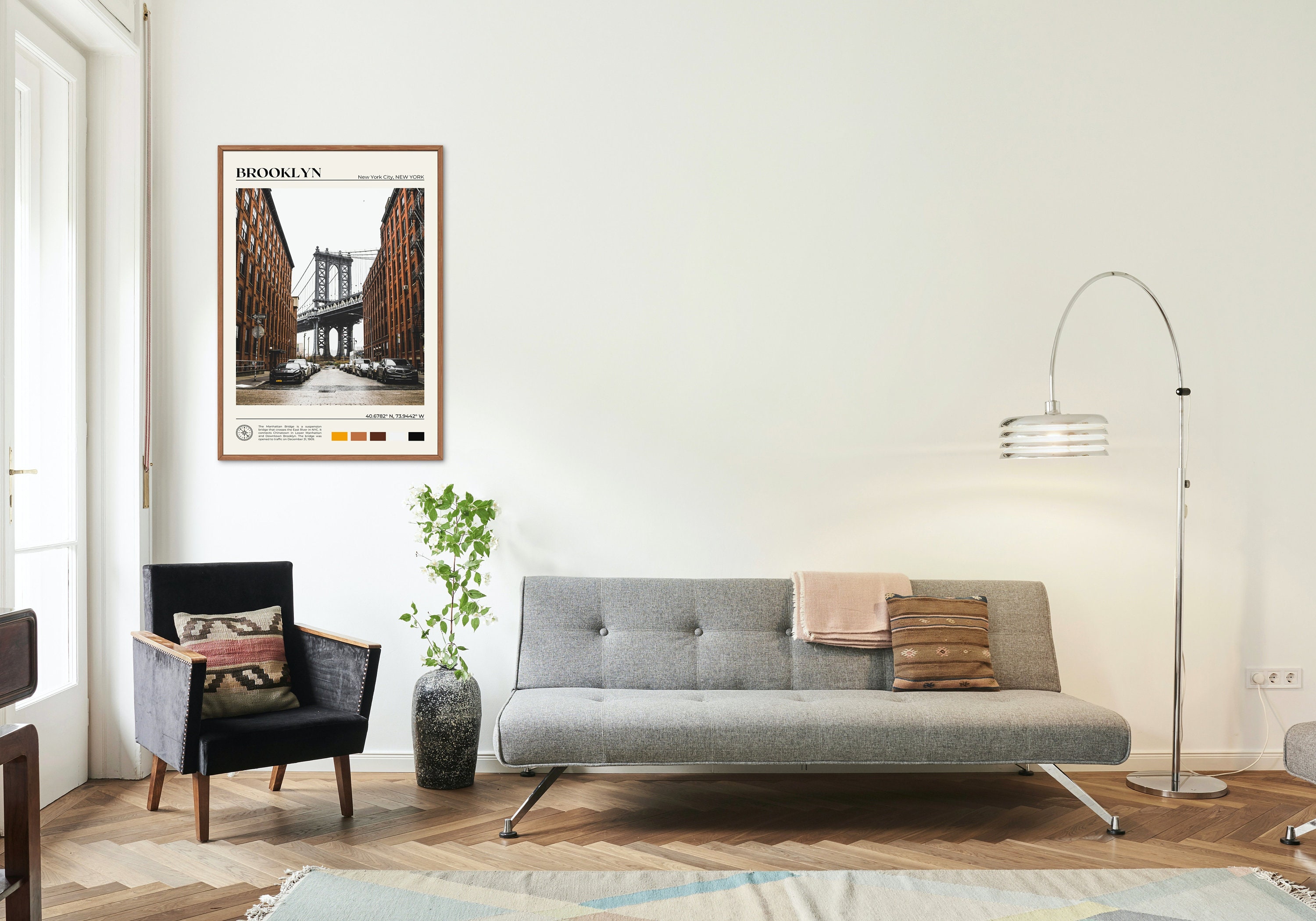 Discover Brooklyn Print, Brooklyn Wall Art, Brooklyn Poster, Brooklyn Photo, New York City Poster Print, Manhattan Bridge, New York Posters