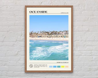 Real Photo, Oceanside Print, Oceanside Wall Art, Oceanside Poster, Oceanside Photo, Oceanside Poster Print, Oceanside Wall Decor