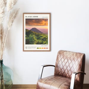 Riktigt foto, El Salvador Print, El Salvador Art, El Salvador Poster, El Salvador Photo, El Salvador Poster Print, El Salvador Decor bild 2
