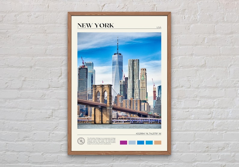 Real Photo, New York State Print, New York Wall Art, New York Poster, New York Photo, New York Poster Print, New York Decor, USA image 1