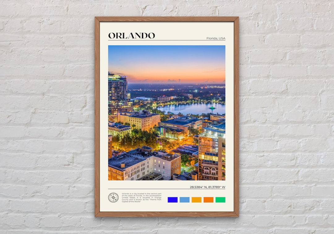Real Photo, Orlando Print, Orlando Wall Art, Orlando Poster, Orlando