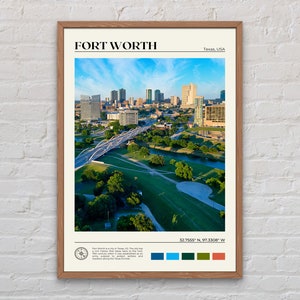 Real Photo, Fort Worth Print, Fort Worth Wall Art, Fort Worth Poster, Fort Worth Photo, Fort Worth Poster Print, Fort Worth Decor