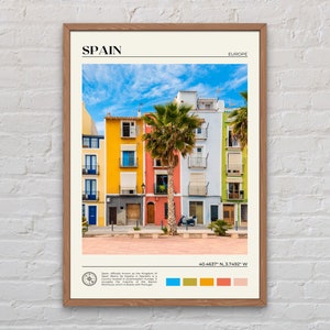 Vraie photo, impression d'Espagne, art mural Espagne, affiche d'Espagne, photo d'Espagne, impression d'affiche d'Espagne, décoration murale d'Espagne, Madrid, Barcelone, Malaga