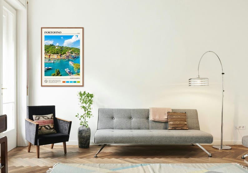 Prawdziwe zdjęcie, wydruk z Portofino, sztuka ścienna z Portofino, plakat z Portofino, zdjęcie z Portofino, wydruk plakatu z Portofino, wystrój Portofino, Włochy zdjęcie 3