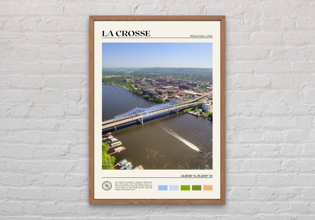 Real Photo, La Crosse Print, La Crosse Wall Art, La Crosse Poster, La