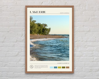 Real Photo, Lake Erie Print, Lake Erie Wall Art, Lake Erie Poster, Lake Erie Photo, Lake Erie Poster Print, Lake Erie Wall Decor