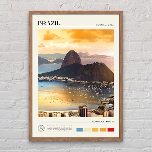 Real Photo, Brazil Print, Brazil Wall Art, Brazil Poster, Brazil Photo, Brazil Poster Print, Brazil Wall Decor, South America