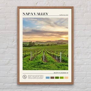 Echte foto, Napa Valley print, Napa Valley kunst aan de muur, Napa Valley poster, Napa Valley foto, Napa Valley poster print, Napa Valley decor