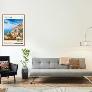 Foto real, Impresión de Positano, Arte mural de Positano, Póster de Positano, Foto de Positano, Impresión de póster de Positano, Decoración de Positano, Amalfi, Italia imagen 3