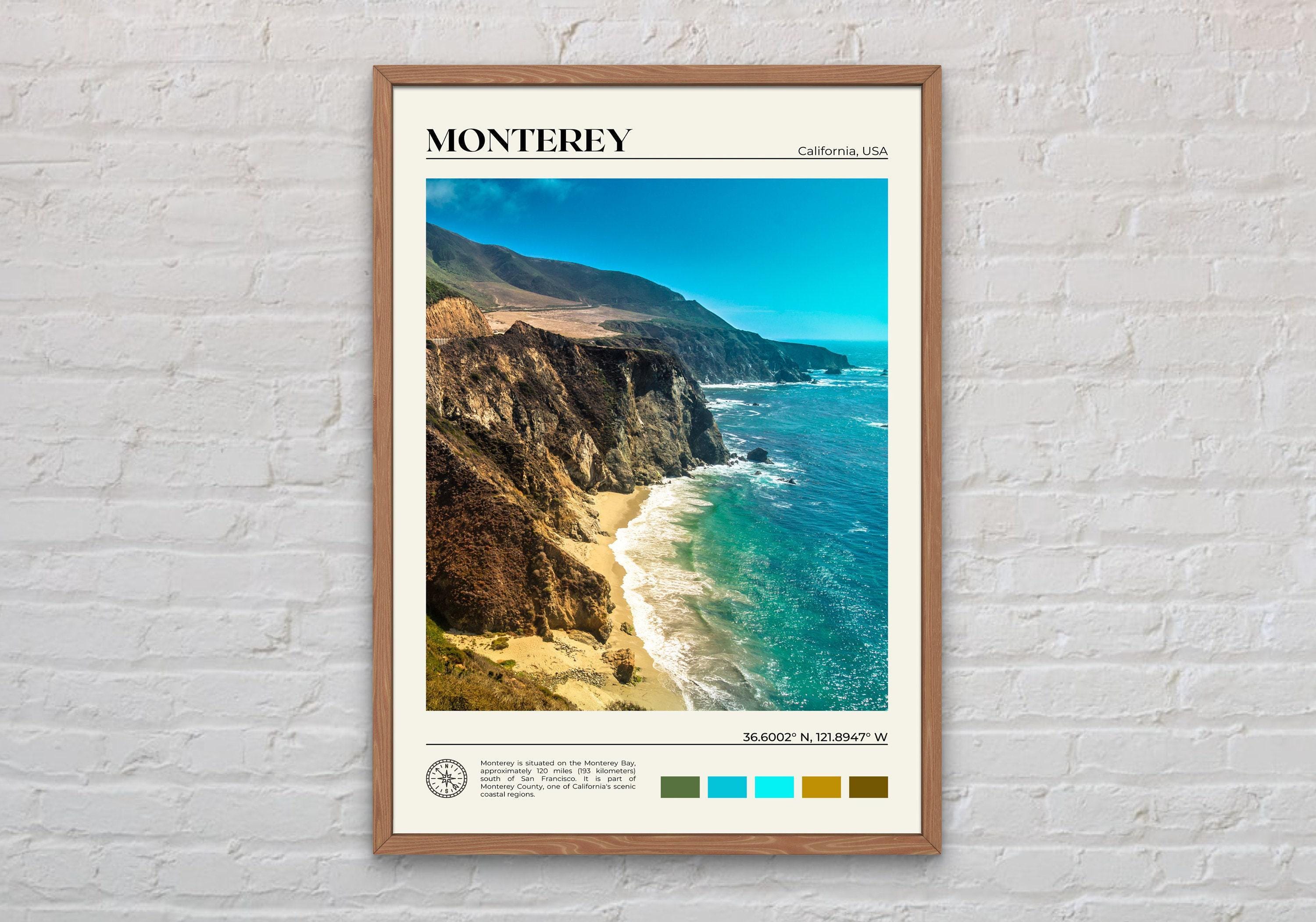 Real Photo, Monterey Print, Monterey Wall Art, Monterey Poster, Monterey Photo, Monterey Poster Print, Monterey Decor, California