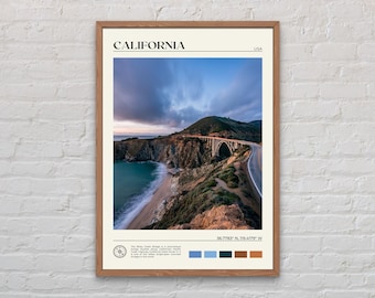 Real Photo, California Print, California Wall Art, California Poster, California Photo, California Poster Print, California Decor