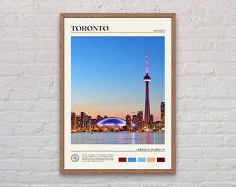 Foto real, Impresión de Toronto, Arte mural de Toronto, Póster de Toronto, Foto de Toronto, Impresión de póster de Toronto, Decoración de pared de Toronto, Impresión de Canadá