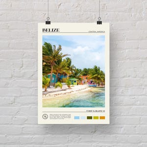 Foto reale, stampa del Belize, arte murale del Belize, poster del Belize, foto del Belize, stampa poster del Belize, decorazione murale del Belize, stampa dell'America Centrale immagine 5