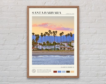 Foto real, Impresión de Santa Bárbara, Arte mural de Santa Bárbara, Póster de Santa Bárbara, Foto de Santa Bárbara, Impresión de póster de Santa Bárbara