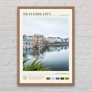 Real Photo, Traverse City Print, Traverse City Wall Art, Traverse City Poster, Traverse City Photo, Michigan Wall Decor, USA Poster