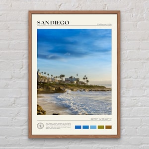 Real Photo, San Diego Print, San Diego Wall Art, San Diego Poster, San Diego Photo, San Diego Poster Print, California Poster Print