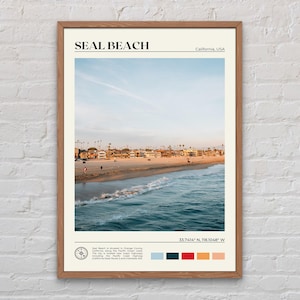 Real Photo, Seal Beach Print, Seal Beach Wall Art, Seal Beach Poster, Seal Beach Photo, Seal Beach Wall Decor, California Poster, USA